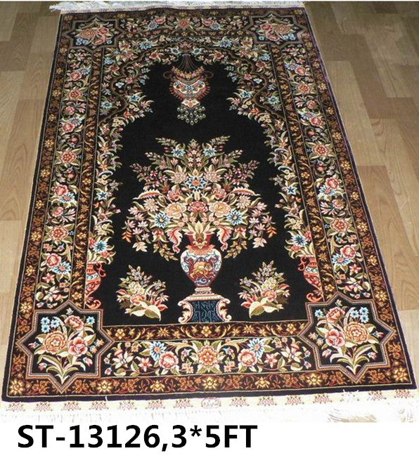 blends spun silk yarn carpet