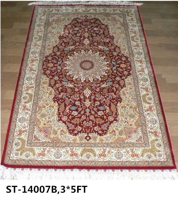 blends spun silk yarn carpet