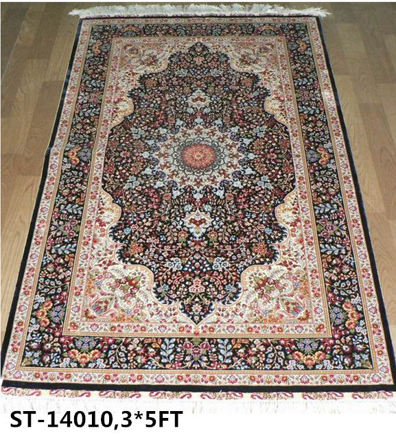 blends spun silk yarn carpet
