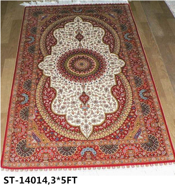 blends spun silk yarn carpet