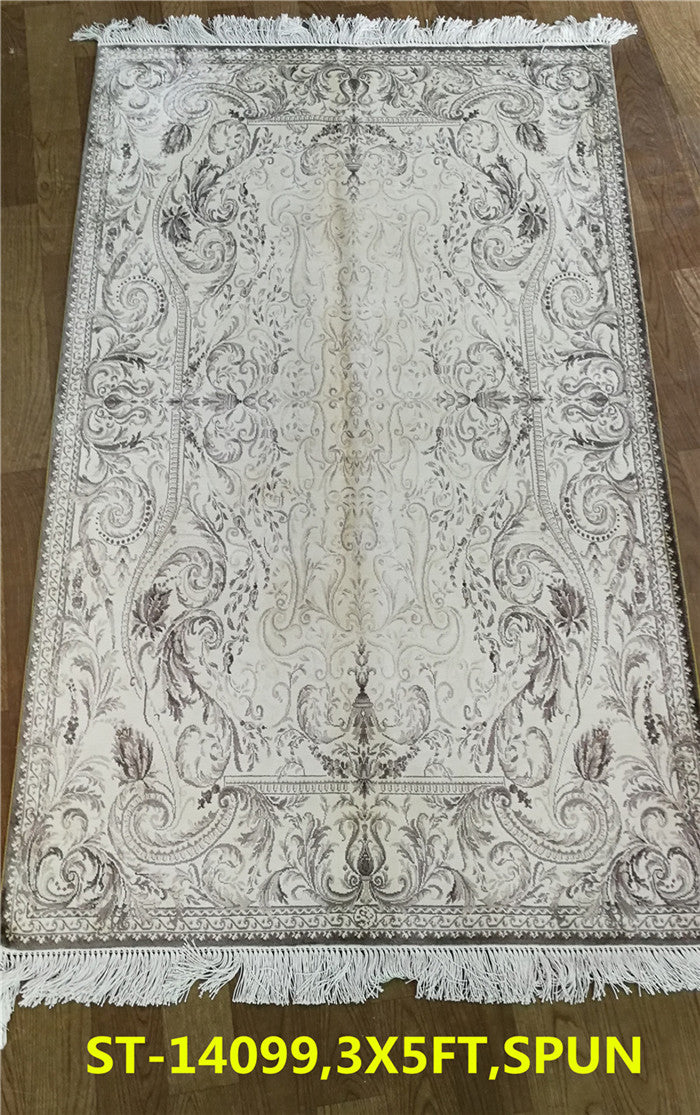 blends spun silk yarn carpet