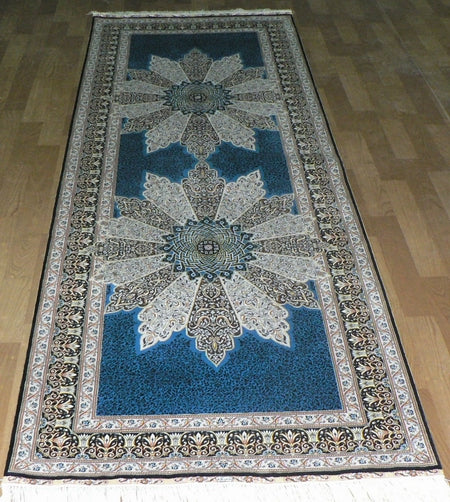 blends spun silk yarn carpet