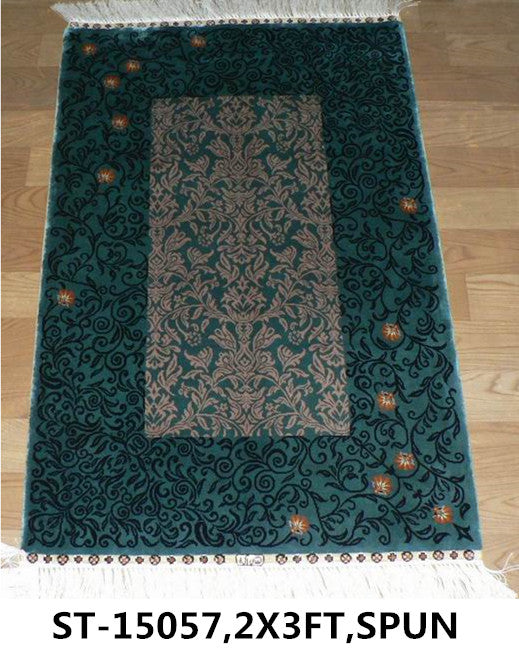 blends spun silk yarn carpet