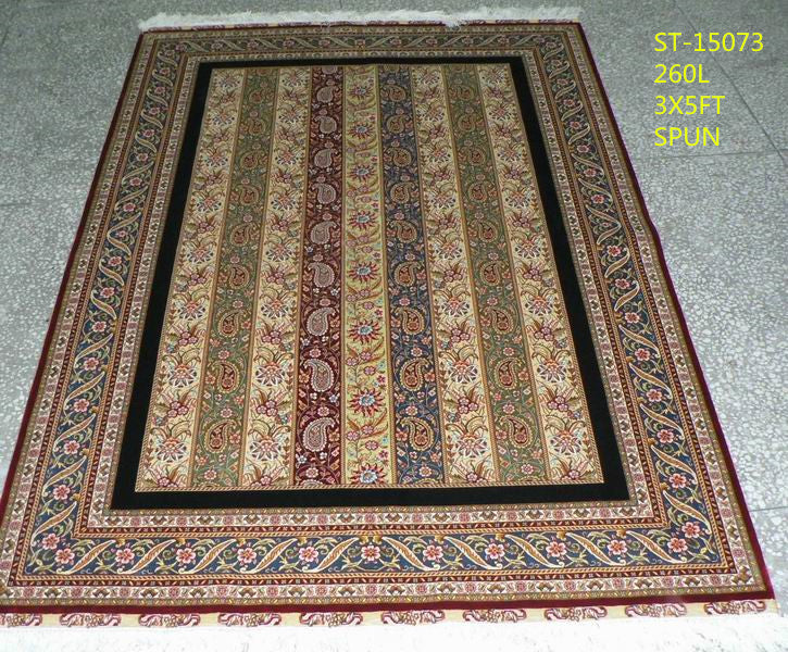 blends spun silk yarn carpet