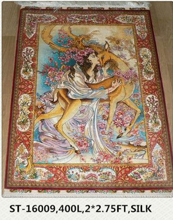 Real silk carpet  ST 400 2X2.75