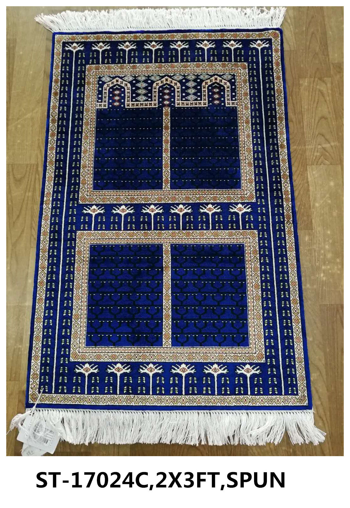 blends spun silk yarn carpet