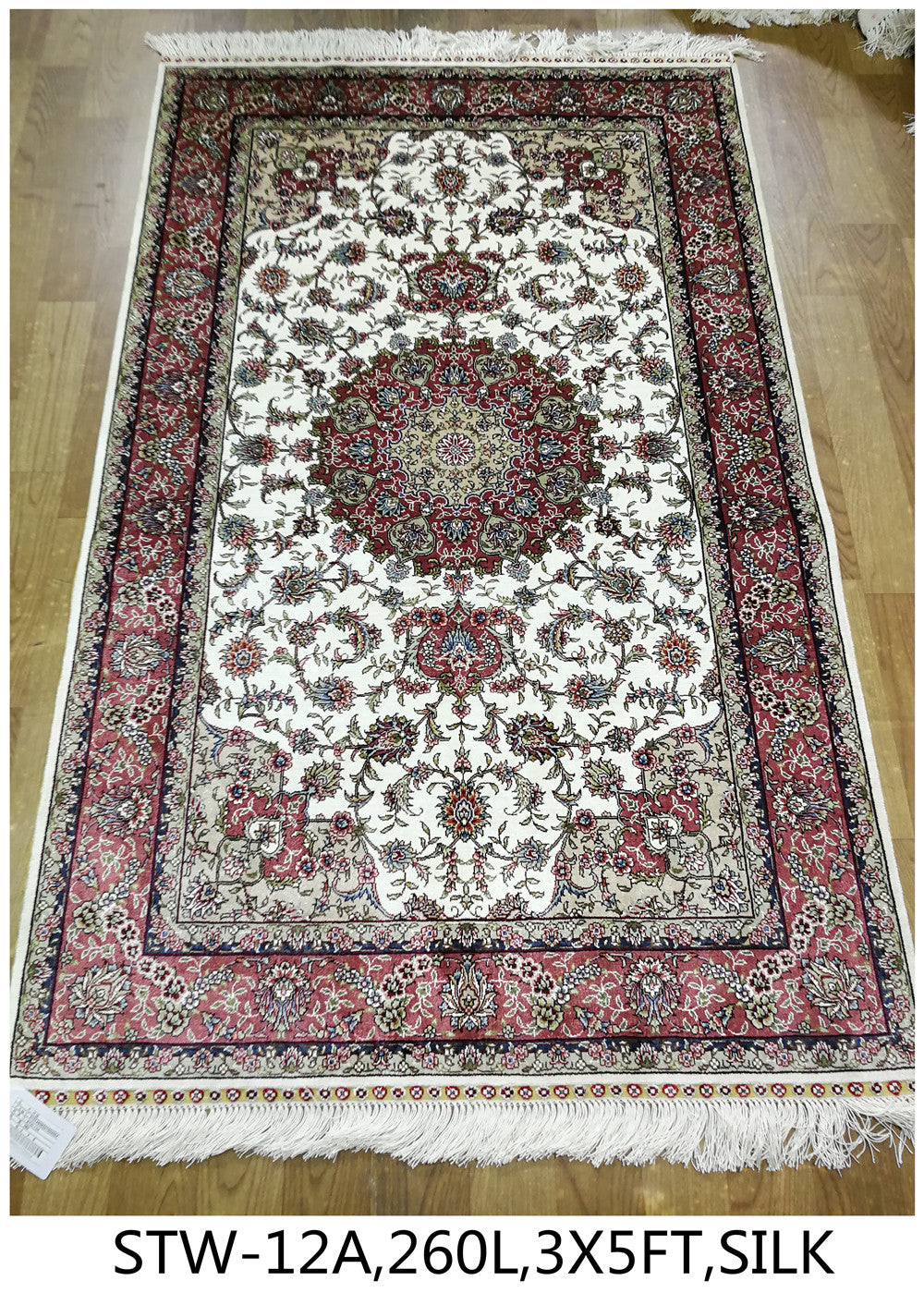 Real silk carpet STW 260L 3X5FT
