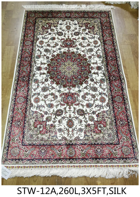 Real silk carpet STW 260L 3X5FT