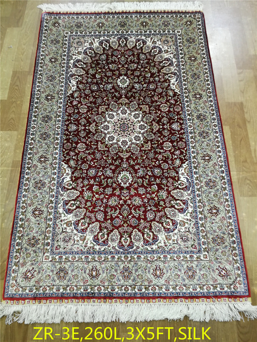 Real silk carpet STW 260L 3X5FT