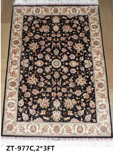 blends spun silk yarn carpet